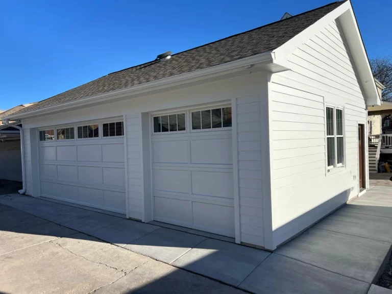 Portage Park Reverse Gable Garage Builders